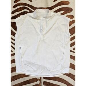 FIGS XXS White Rafaela Oversized Scrub Top